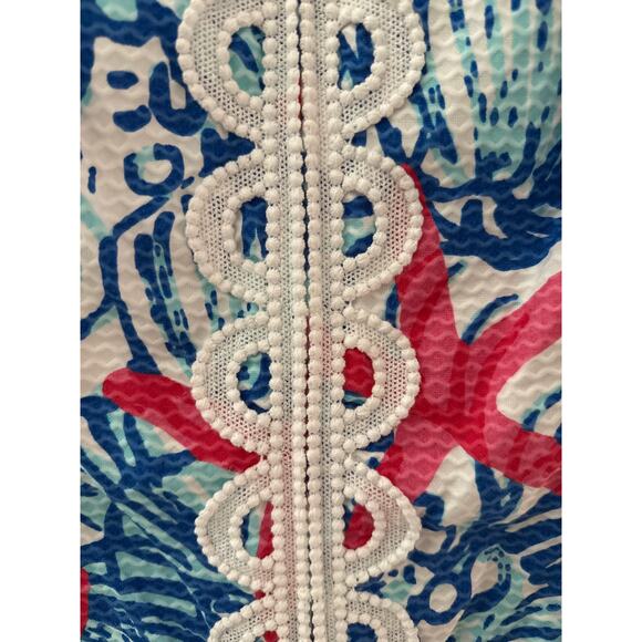 RARE Lilly Pulitzer Janice Shift Resort White She She Shells Dress Size‎ 4 - Picture 7 of 12